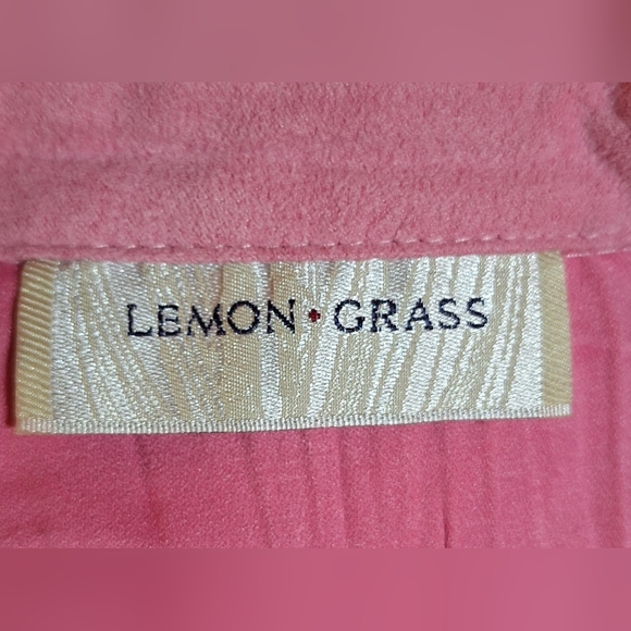🌷LEMON GRASS long sleeve button down shirt Size XL - Picture 6 of 7